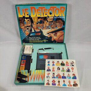Lie Detector 1987 Vintage 100% Complete Crime Solving Game by Mattel